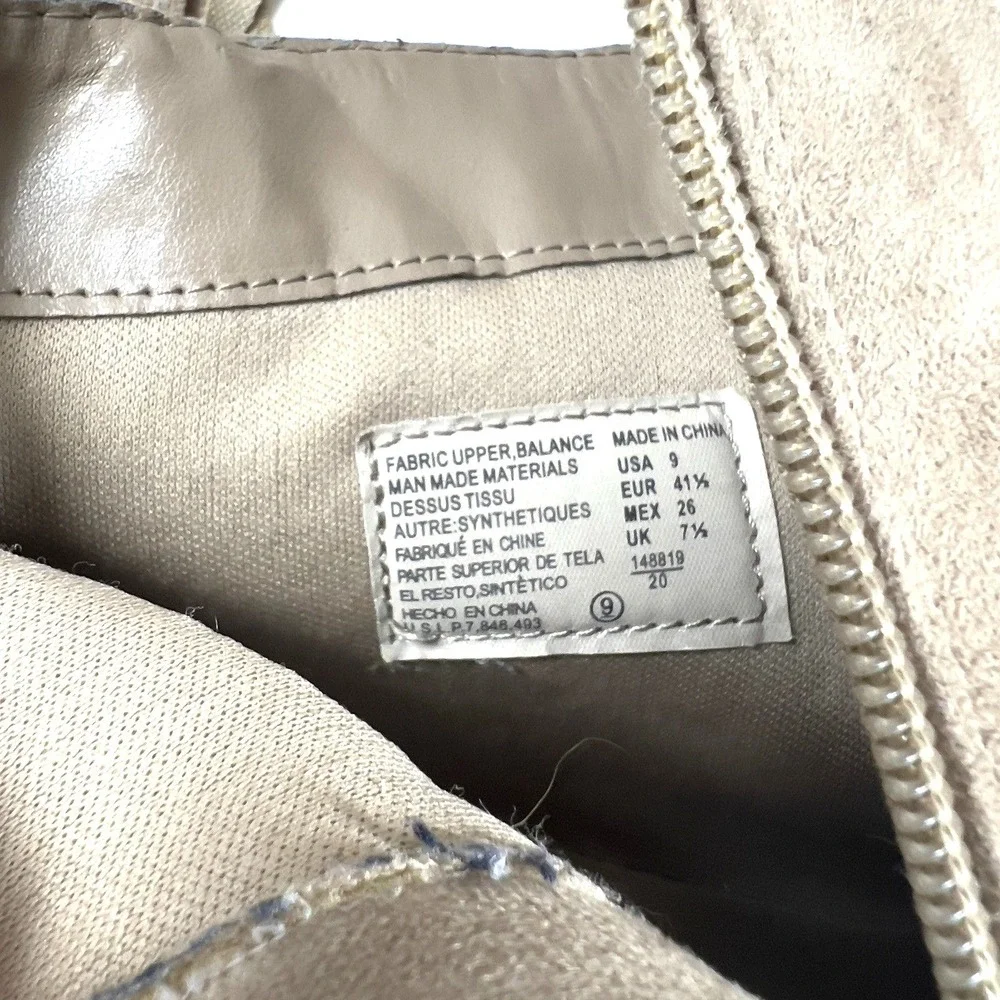 American Eagle Women's‎ Fringe Ankle Boots Tan Faux Suede Booties 9